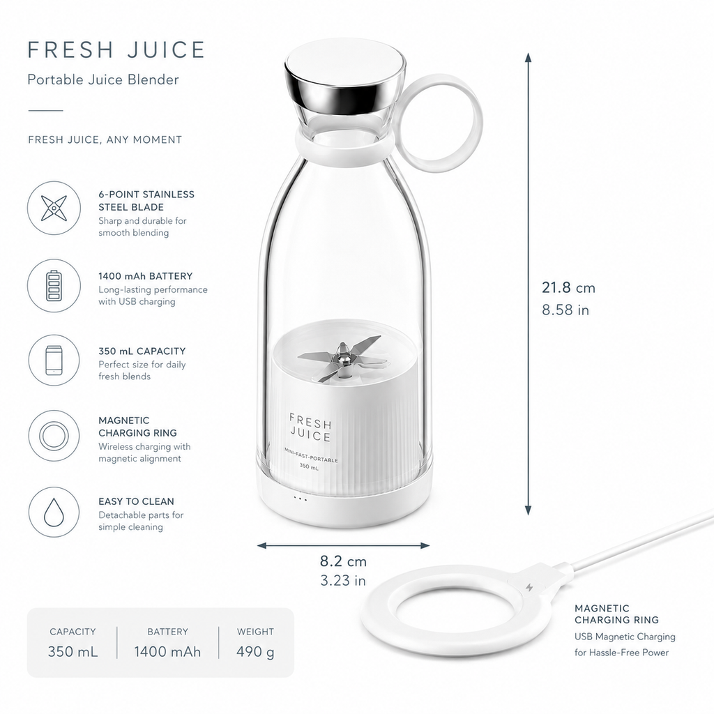 WHITE Portable blender