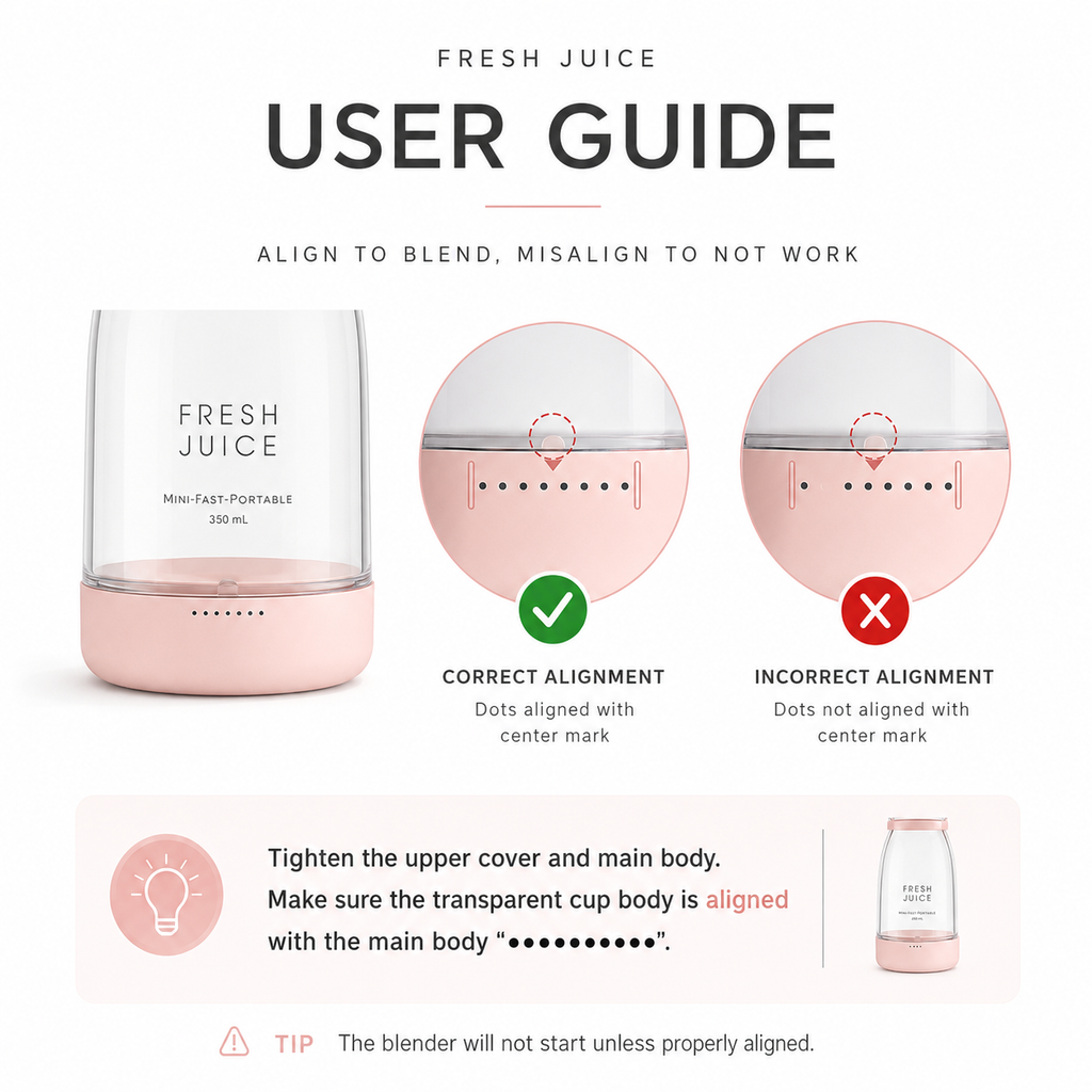 PINK Portable blender